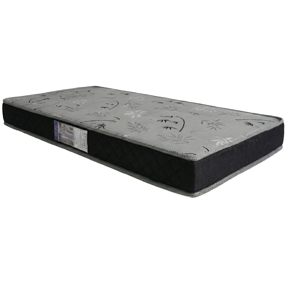 Colchão para Solteiro Galáxia D20 Bordado 78cm - Cinza