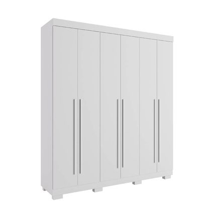 Guarda Roupa ACP Paolla 6 Portas com Pés - Branco Guarda Roupa ACP Paolla 6 Portas com Pés - Branco