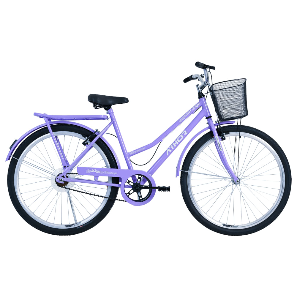 Bicicleta Athor Aro 26 Diya Venus Freio V-Brake - Violeta