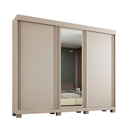 Guarda Roupa Benetil Siena 3 Portas com Espelho - Off Arenas