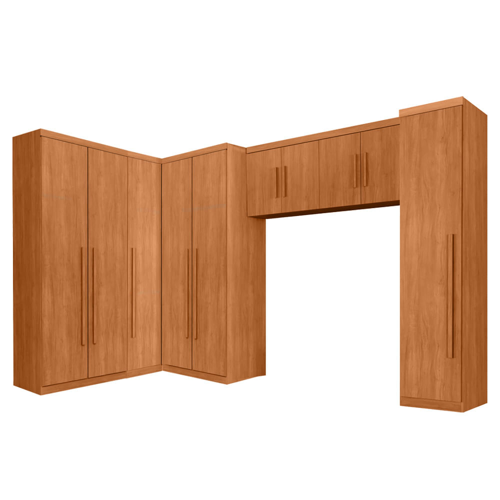 Guarda Roupa Modulado Benetil Dallas 10 Portas e 3 Gavetas - Cinamomo