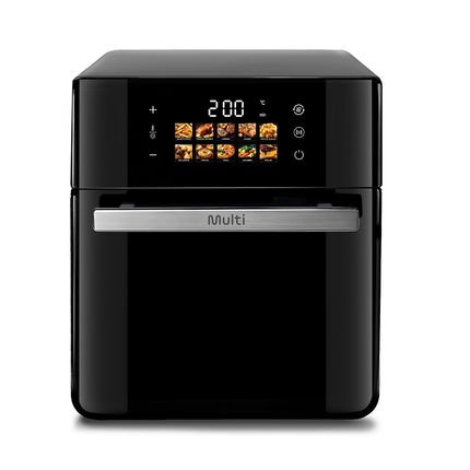 Fritadeira Elétrica Air Fryer Multilaser GO256 10 Litros 1500W - 127V Fritadeira Elétrica Air Fryer Multilaser GO256 10 Litros 1500W - 127V