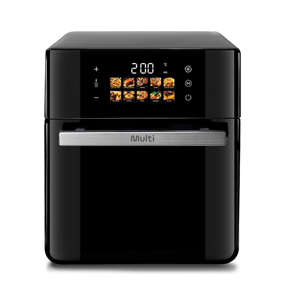 Fritadeira Elétrica Air Fryer Multilaser GO256 10 Litros 1500W