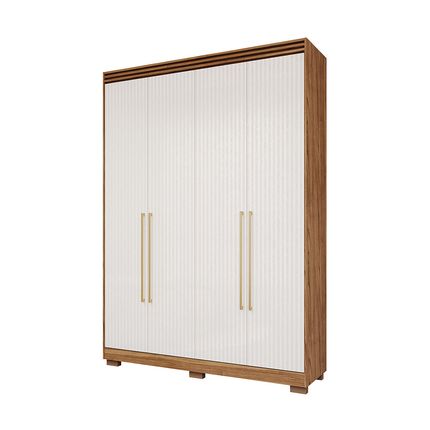 Guarda Roupa Panan Julia 4 Portas - Cinamomo/Grafite