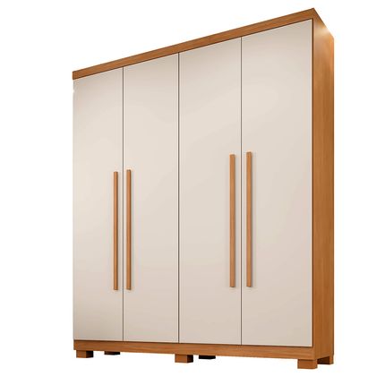 Guarda Roupa Benetil Filadélfia 4 Portas - Cinamomo/Off Arenas Guarda Roupa Benetil Filadélfia 4 Portas - Cinamomo/Off Arenas