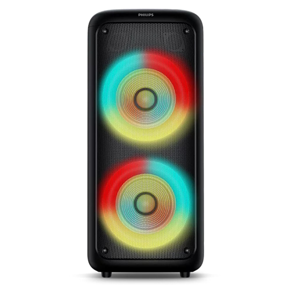 Caixa de Som Amplificada Philips Party TAX4000 1500W Bluetooth com Led - Bivolt
