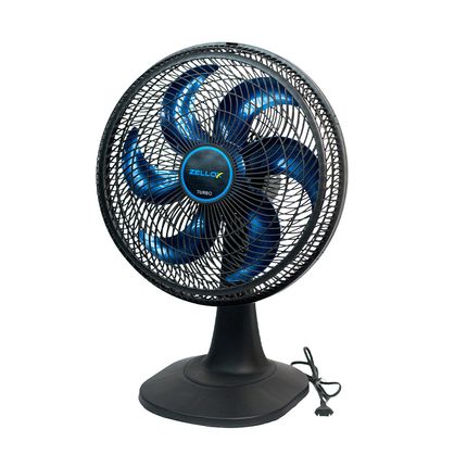 Ventilador Zellox ZLX-40M 40cm 140W 3 velocidades Preto VENTILADOR ZELLOX 40 ZLX-40M 140W - 127V