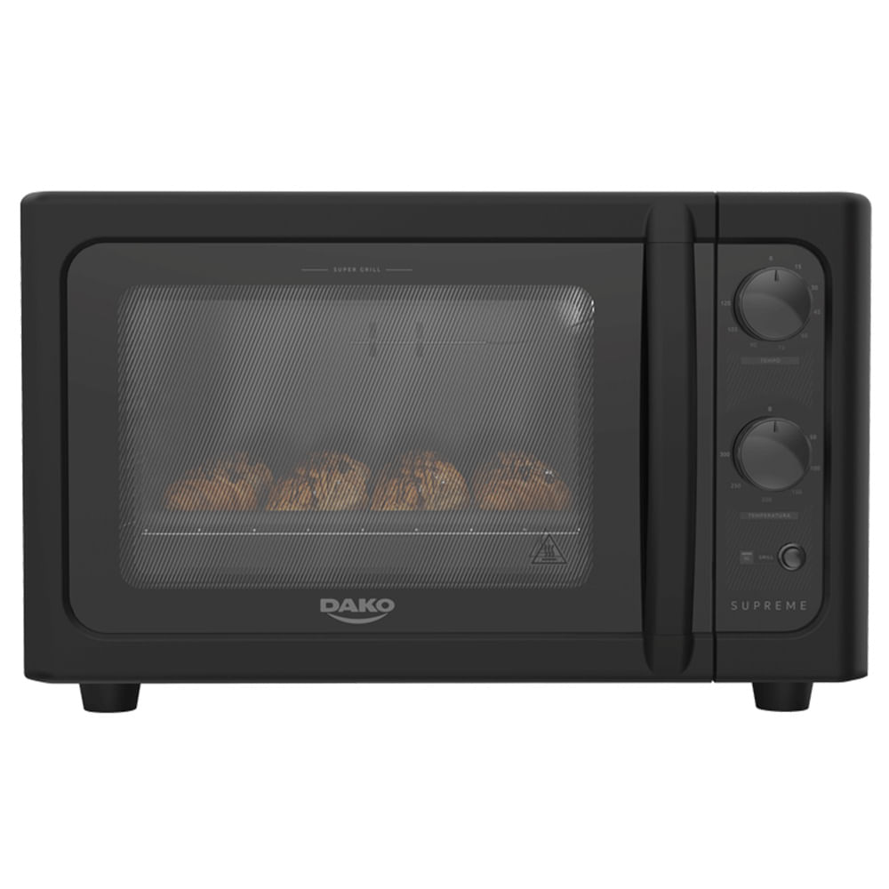 Forno Elétrico Dako Supreme 44L 1770W Preto