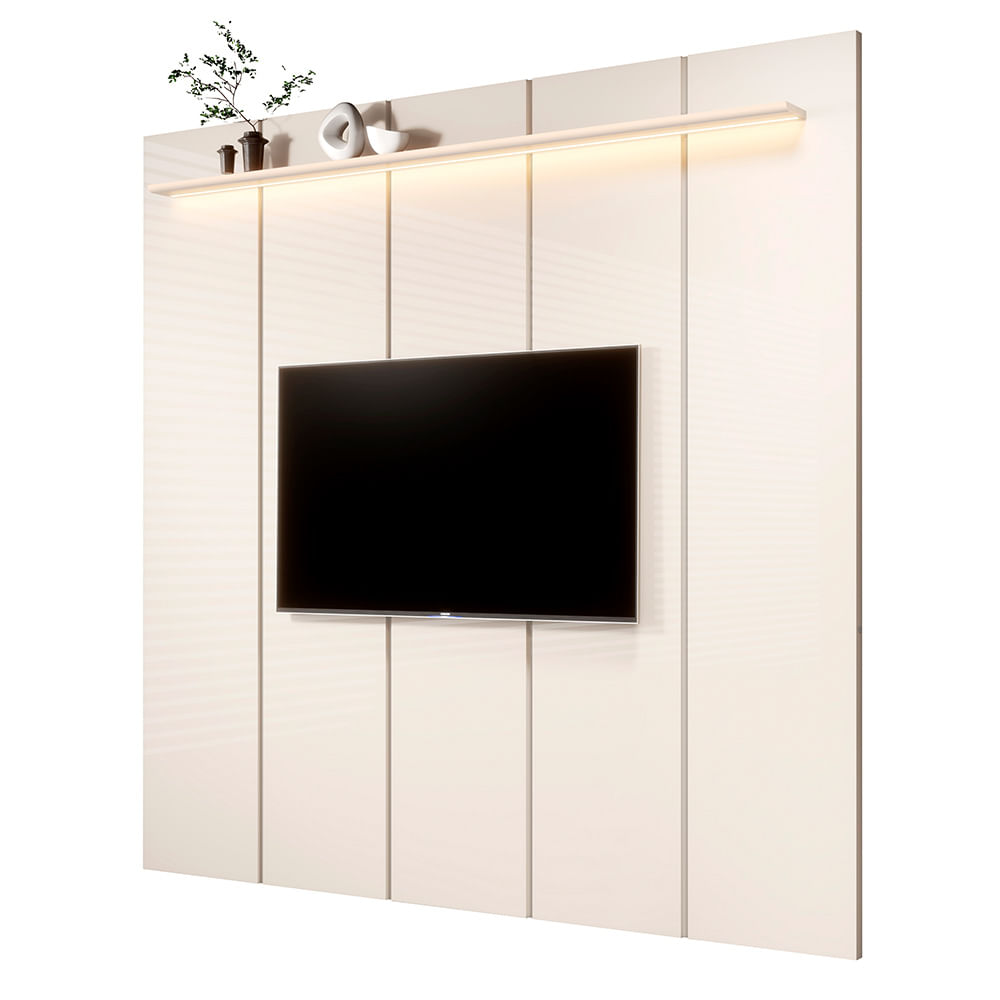 Painel EDN Estone 230cm para TV até 75'' - Off White