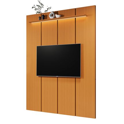 Painel EDN Estone 180cm para TV até 75'' - Cedro