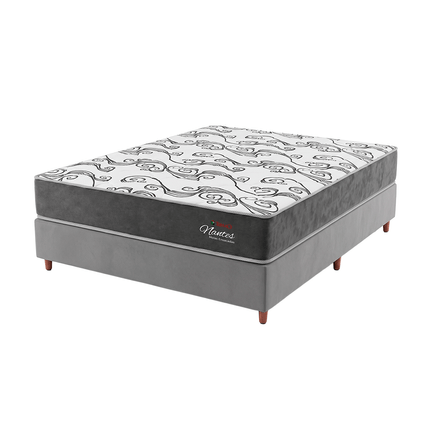 Colchão para Casal Topázio Nantes D26 138cm + Box Tozatto Uni Naturale