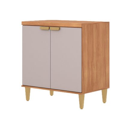 Balcão MGM Elena 80cm 2 Portas - Cinamomo/Off White