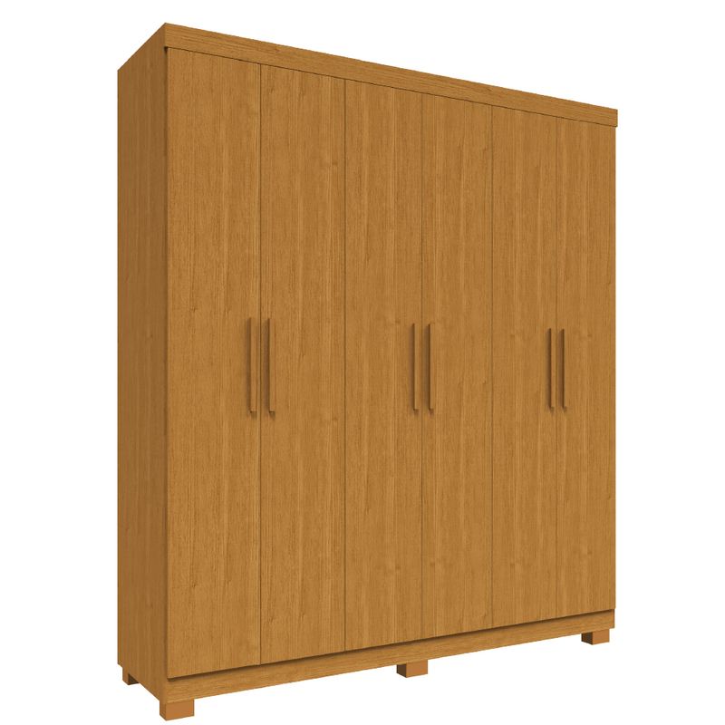 Guarda Roupa ACP Lana 6 Portas - Cinamomo - Moveis Linhares