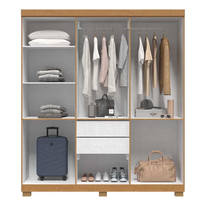 Guarda Roupa ACP Lana 6 Portas - Cinamomo - Moveis Linhares