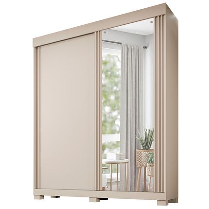 Guarda Roupa Benetil Mônaco 2 Portas com Espelho - Off Arenas