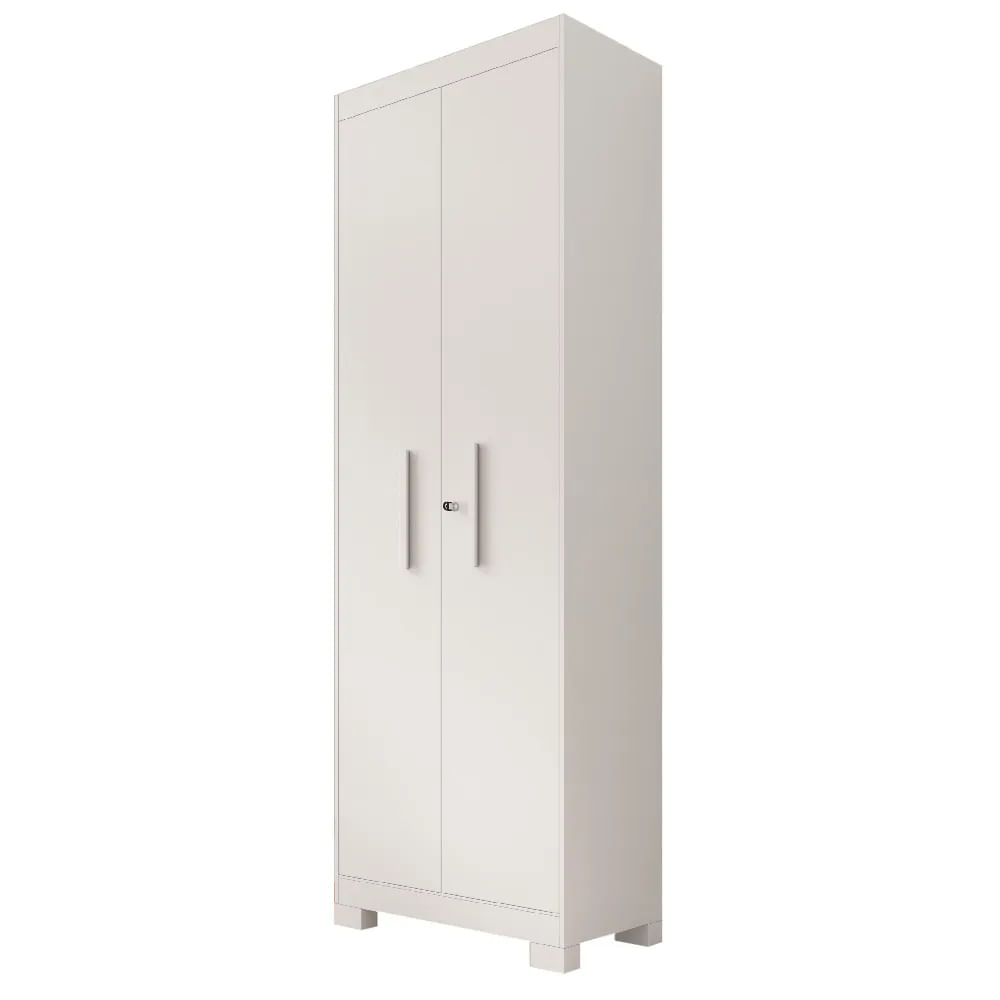 Armário Multiuso ACP Íris 2 Portas com Chave - Branco
