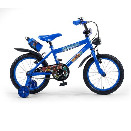 Bicicleta Bicikids Boy Fan Aro 16 e Freio V-Brake - Azul