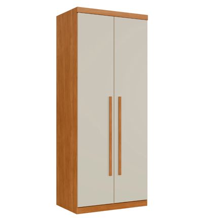 Módulo 2 Portas com Cabideiro Benetil Dallas - Cinamomo/Off White