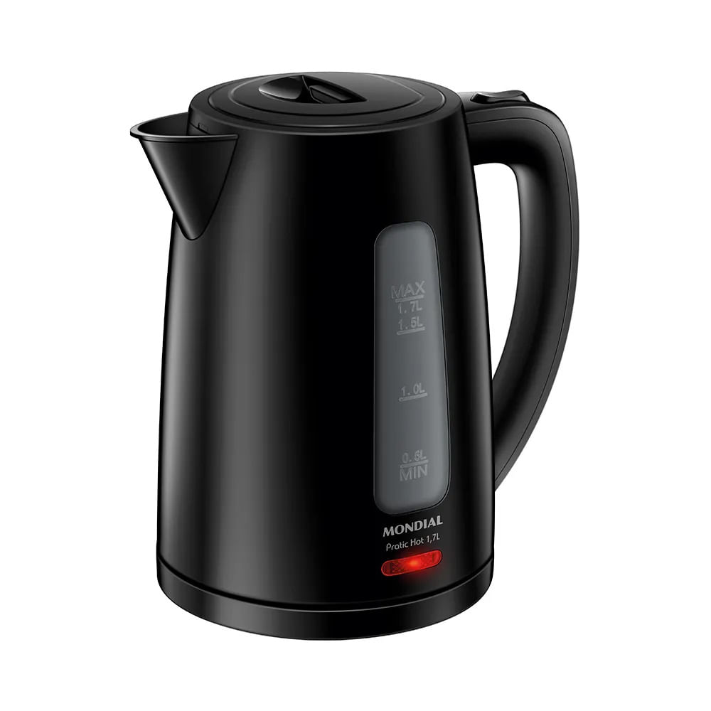 Chaleira Elétrica Mondial Pratic Hot 1,7 Litros 1850W Preta