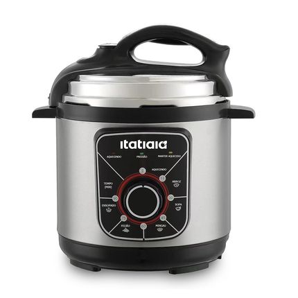Panela de Pressão Elétrica Itatiaia Essencial 3L 700w Inox/Preto - 127V