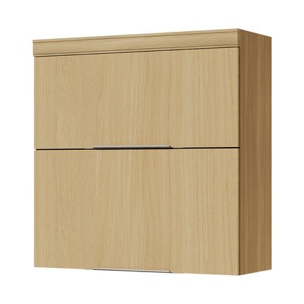 Armário Aéreo Nesher Marquesa 80cm 2 Portas Basculantes - Nature
