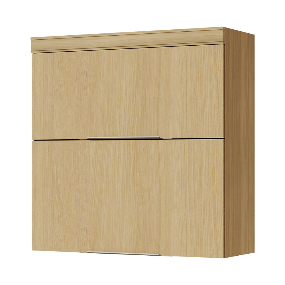 Armário Aéreo Nesher Marquesa 80cm 2 Portas Basculantes - Nature