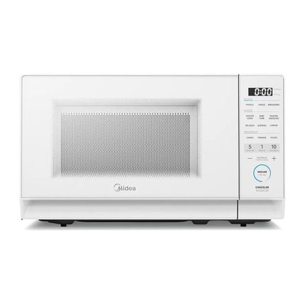 Forno de Micro-ondas 20 Litros Midea MHP20B com Painel Integrado 1050W Branco - 127V