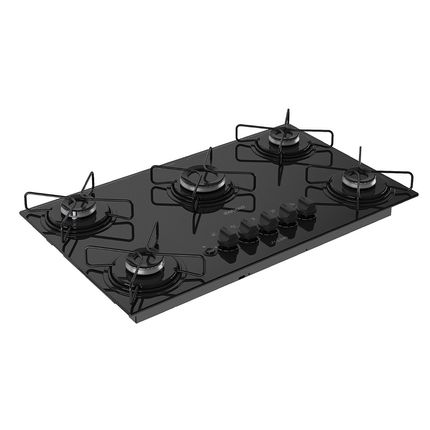Cooktop Itatiaia Lumi 5 bocas Preto Bivolt