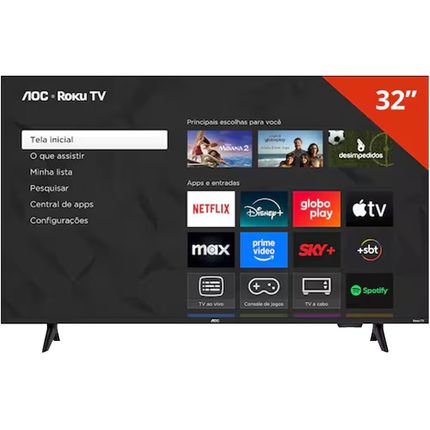 Smart TV AOC 32S5155/78G 32'' LED ROKU