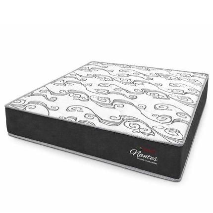 Colchão para Casal 138cm Topázio Nantes D26 com Molas Ensacadas - Cinza
