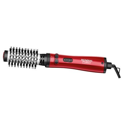 Escova Rotativa Mondial 1300W Infinity Keratin Vermelha Bivolt