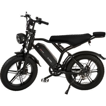 Bicicleta Elétrica Autopropelido Duos E-Vok 48V 1000W - Preta