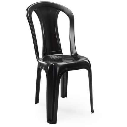 Cadeira de Plástico Bistrô Veneza - Preto