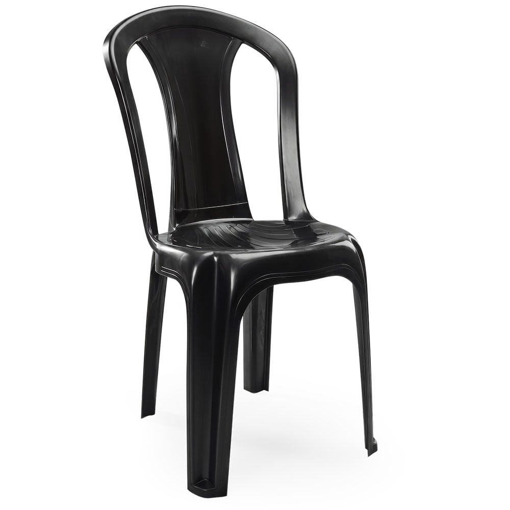 Cadeira de Plástico Bistrô Veneza - Preto