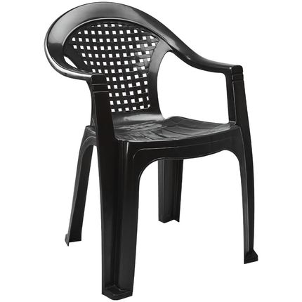 Poltrona de Plástico Viviane - Preto