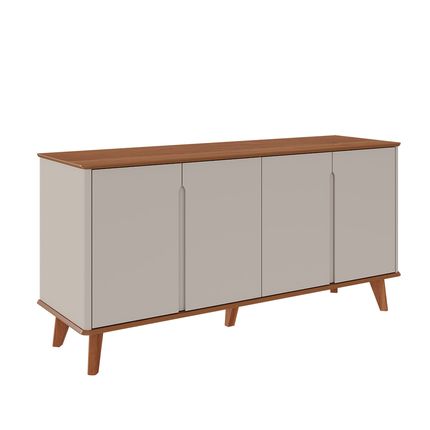 Aparador Buffet Cimol Serena 4 Portas - Off White/Cinamomo