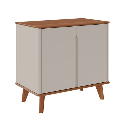 Aparador Buffet Cimol Serena 2 Portas - Off White/Cinamomo