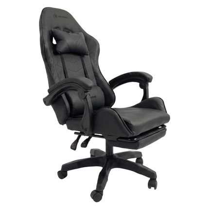 Cadeira Gamer Elomio DJ 2388F Panther Reclinável - Preta