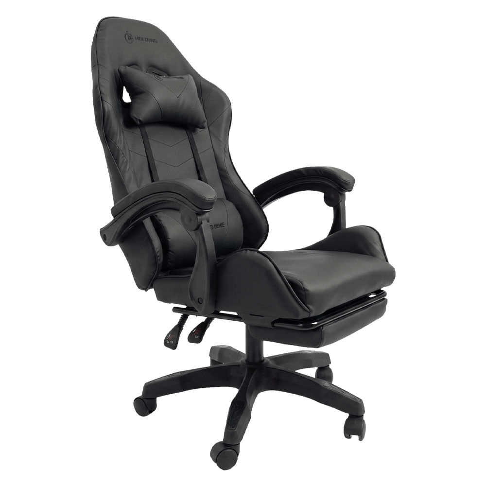 Cadeira Gamer Elomio DJ 2388F Panther Reclinável - Preta