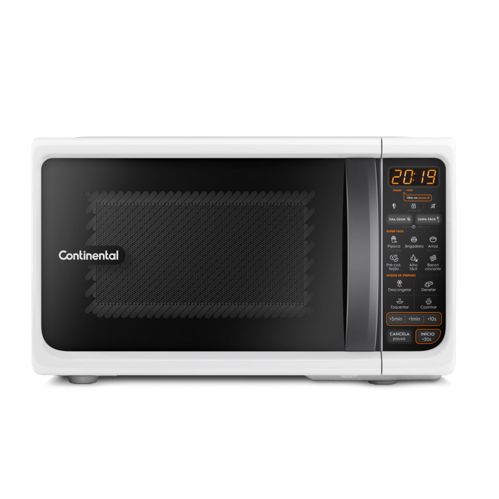 Forno de Micro-ondas 21 Litros Continental MC21B com Painel Integrado 1100W Branco