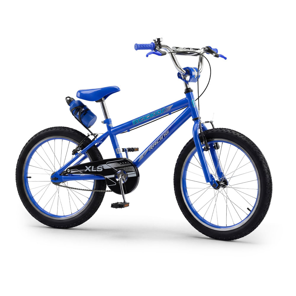 Bicicleta Bicikids Racing Aro 20 e Freio V-Brake - Azul