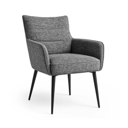 Poltrona Maloy Imperial 1 Lugar Tecido Veludo - Cinza