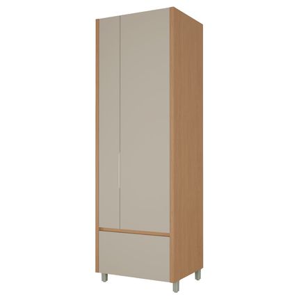 Armário Multiuso Lavanderia Nesher 2 Portas e 2 Gavetas - Nature/Greige