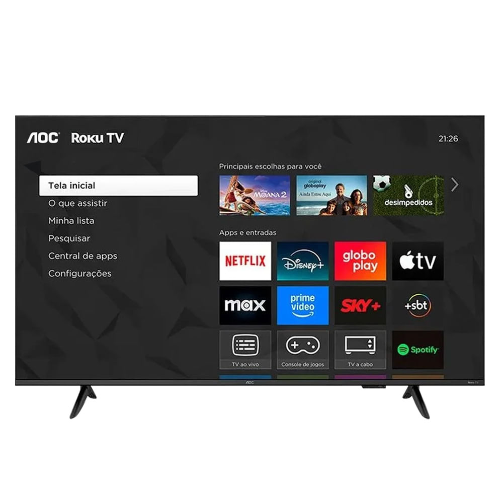 Smart TV AOC 50'' LED 50U7066/78 Roku TV