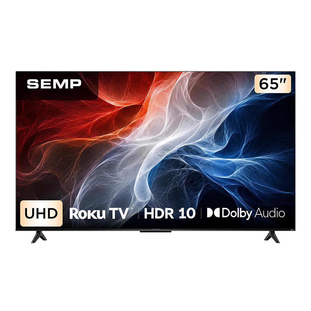Smart TV Semp 65S62R 65'' LED Ultra HD 4K com Wi-fi