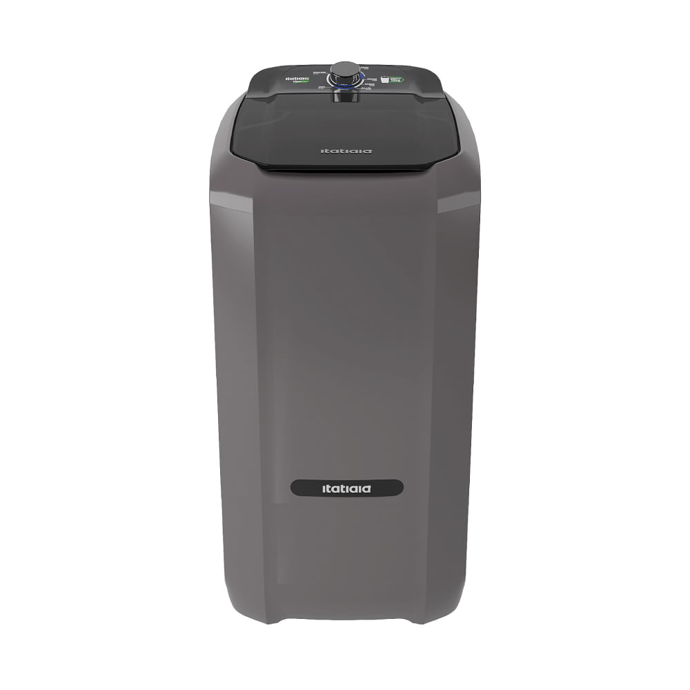 Lavadora de Roupas 10kg Itatiaia Semiautomática com Batedor Turbo Cinza